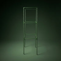 Garden Trellis for Climbing Plants and Outdoor Plants, Sturdy Metal Garden Support and Tomato Cage, Square Three-Tier Design, Green Decoration