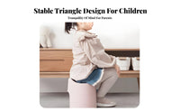 Thickened Design Shell Pattern Footstool Anti-Slip Low Seat adaptable Step Stool for Adults, Kids, young children, Bathroom, Entryway, Bedroom, Living Room