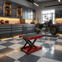 Motorcycle Jack with Lock Antiscivolo Motorcycle Lift Jack in Acciaio Motociclo for Garage, Repair Shop