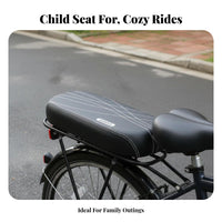Comfortable Cycle Rear Seat with Backrest Universal Fit Child Bike Seat Long-Lasting for Children