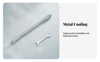 Flexible Metal Coolant Pipe With On/Off Switch Flexible Water Oil Coolant Hose CNC Machine Cooling Pipe for Hobbyists, Workshop
