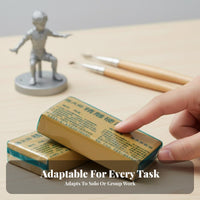 High Precision Oil-Based Modeling Clay Reusable Craft Material Non-Drying Plasticine Silicsingle-Use-Safe for Sculptors, Hobbyists, Prototyping, Home, Classroom