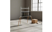 Heavy Duty Wooden Leg TV Floor Stand Minimalist Design Easel TV Stand Nordic Aesthetic for Living Room, Bedroom, Studio