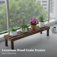 Indoor & outsidedoor Use Multi-Tier Plant Rack Ladder and design Angled-frame Planter Shelf Floor-Standing plant stand Weather-Resistant for Gardeners, Homeowners, Apartment Dwellers, Balcony, Sunroom, Living Room, Corner