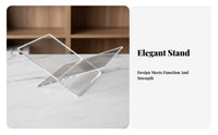 Acrylic Book Stand Minimalist Design Desktop Magazine Holder Book Display Easel for Retailers, Study