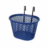 Plastic Cycle Basket Foldable Handlebar Basket Sturdy Lightweight for Biking, Commuting