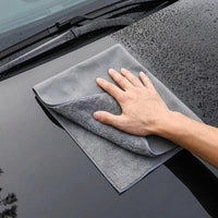 Suede Coral Fleece Car Drying Towel Microfibre Towel, 90 GSM Car Drying Towel and Microfiber Cloths, Dual-Sided Lint Cleaning