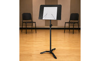 Foldable Music Stand Telescoping Pole Folding Music Stand Anti-Slip Feet