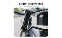 Timeless Copper Bike Alert Crisp and Piercing Sound Mini Street Bike Alert Retro Cycle Alert Echoing Tone Easy Installation