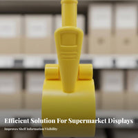 Display Clip 360° Rotation Hook-on Tag Holder Adjustable Angle Rotatable Sign Clamp for Retailers, Shop Owners, Supermarkets, Shopping Malls
