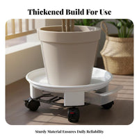 Weighty Duty Plant Rolling Tray High Load Capacity Flower Pot Tray with Wheels Rolling Plant Stand Support for Homeowners, Indoors