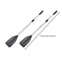 Aluminum Boat Paddles 2-Piece Two-Stage Paddles Lightweight Paddle with Aluminum Shaft for Inflatable Boats, Fishing Kayaks