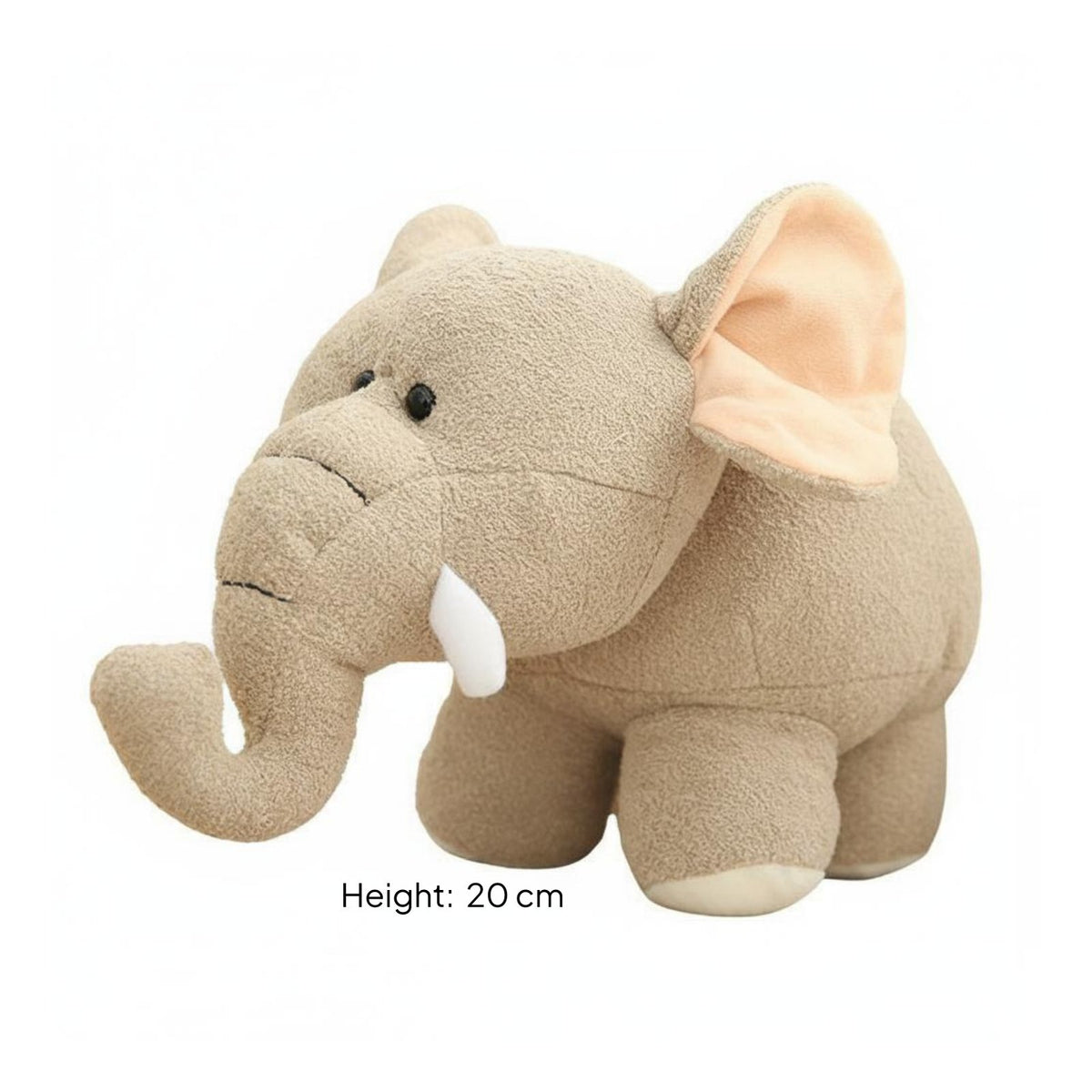 Great Gift Hippo Plushie PP Cotton Filling Elephant Soft Toy Short Stuffed Material for Children, Toddlers, Playroom, Bedroom, Nursery