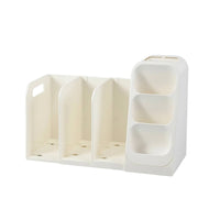 Book Organizer with Handles Desktop Bookends with Dividers Expandable
