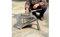 Double-Headed Garlic Cutter Adjustable Length Garlic Chopper Comfortable Grip Double-Sided Produce Chopper for Farmers