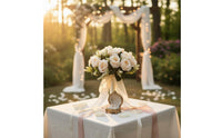 Fake Wedding Floral Arrangement Romantic Fake Wedding Flowers Low Maintenance