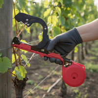 Includes Tapes and Staples Vine Tying Machine Upgraded Plant Tapener Red Vine Branch Tying Tool Time-Saving for Vineyard, Orchard, Nursery
