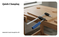 Quick Grip F-Clamp Heavy Duty Quick Grip Clamp Sturdy Construction for DIY Enthusiasts, Cabinet Makers, Carpentry, Cabinetry, Home Improvement