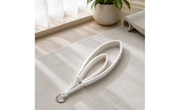 Double Loop Pilates Strap White Color Pilates Loop Strap Material for Gym Workout