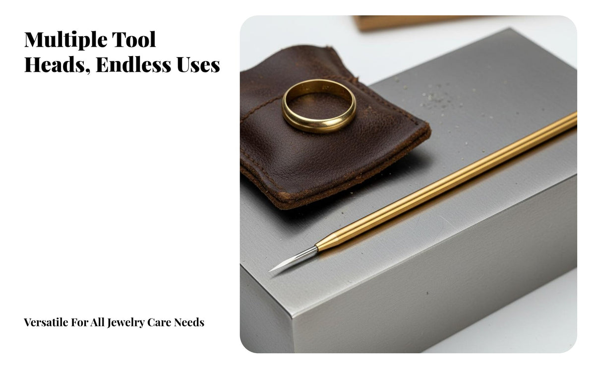 Hardened Steel Polishing Tool Copper Handle Hardened Steel Burnisher Jewelry Burnisher Pen High Hardness Tip
