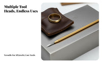 Hardened Steel Polishing Tool Copper Handle Hardened Steel Burnisher Jewelry Burnisher Pen High Hardness Tip