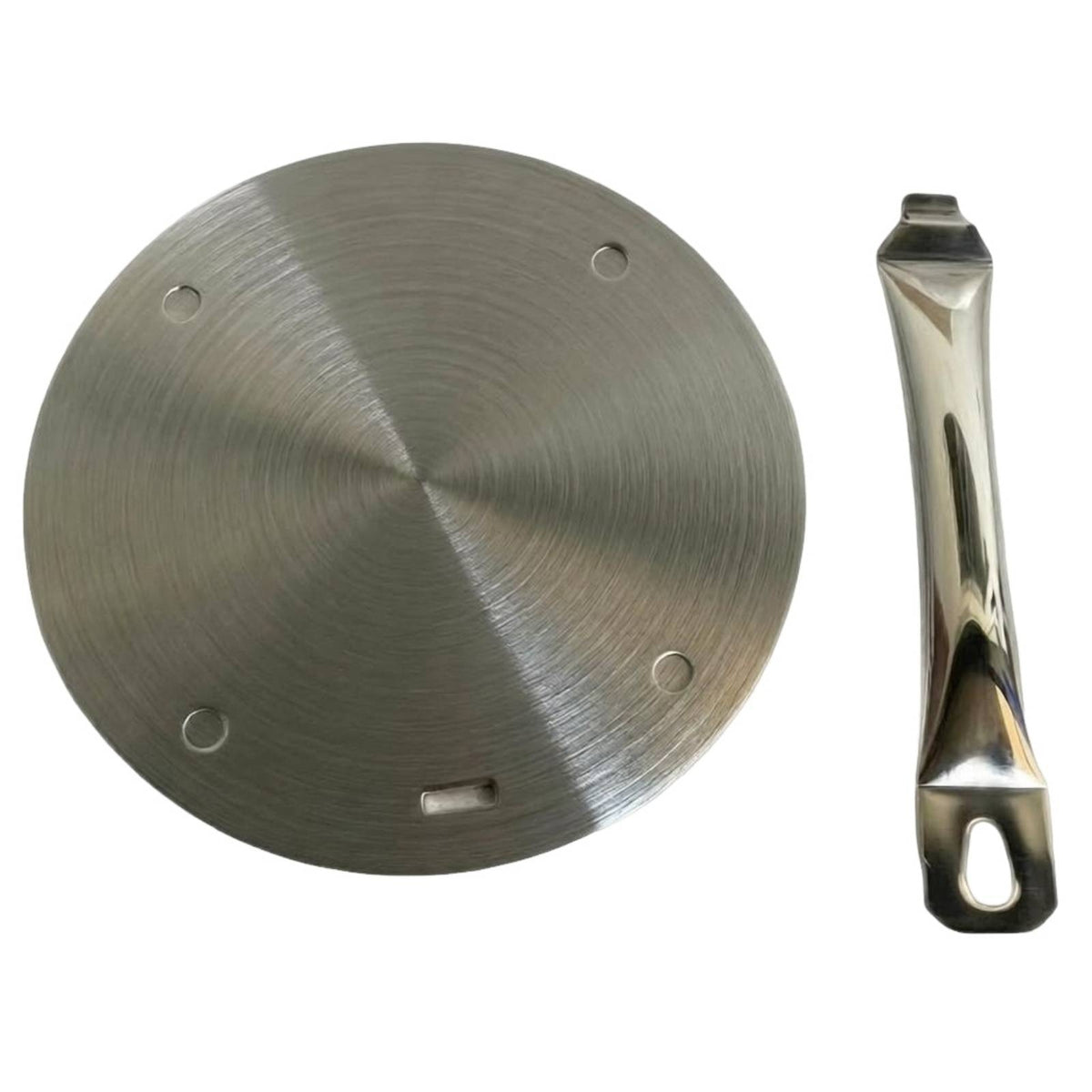 Stainless Steel Induction Adapter with Handle Heat Spreader with Handle Detachable Induction Interface Disk Versatile for Kitchen