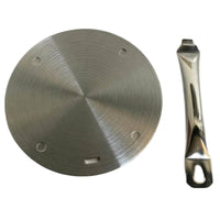 Stainless Steel Induction Adapter with Handle Heat Spreader with Handle Detachable Induction Interface Disk Versatile for Kitchen