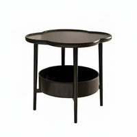 Mobile Sofa Side Table Minimalist Design Rolling C-Shaped Table Sofa TV Tray Stable and Sturdy Bedside Laptop Desk Easy Assembly