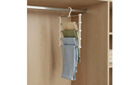 Multi-Layer Pants Hanger Stainless Steel Closet Organizer Easy to Use Household Storage for Wardrobe