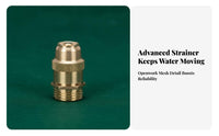 High Atomization Mist Adjustable Brass Nozzle Built-in Filter Head Sprayer Long-Lasting for Gardeners, DIY Enthusiasts, Garden, Greenhouse