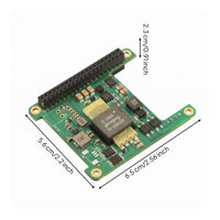 Network-Powered Accessory board+ HAT Module Compact Power over Ethernet Hat Green