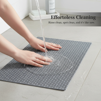Non-Slip Shower Mat for Bathroom and Bathtub, Quick-Drying Safety Mat for Seniors and Children