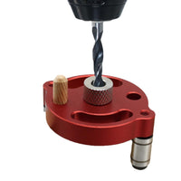 Adjustment Slots Vertical Drilling Positioner Aluminum Alloy Vertical Drill Guide Jig Anodized Finish Centered Drill Guide Straight Holes for Panel Work