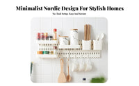 Drill Pegboard Minimalist Design Pegboard Wall Organizer Kit Easy to Install Storage Panel for Homeowners, Hobbyists, Dormitory, Washroom