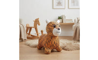 Cushioned Ride on Bouncer Child-Sized Bouncy Animal Toy textileCovered for Children