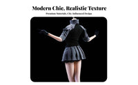 1/6 Scale Female Combatant Outfit High Quality Material Training Skirt Suit 12 Inch Doll Uniform Zippered Collar