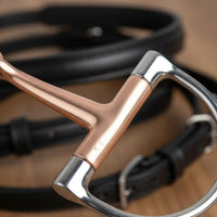 Violet Copper D-Shaped Horse Bit Stainless Steel Training Bit Long-Lasting Equestrian Gear Comfortable Mouthpiece
