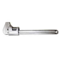 Straight-Handle Adjustable Pipe Wrench Metal Pipe Wrench Heavy-Duty Adjustable Spanner Portable for Plumbers, Mechanics, Plumbing, Workshop, Vehicle Repair