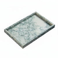 Marble Tray Versatile Rectangular Marble Tray Easy to Clean Jewelry Display Plate for Dresser, Restaurant