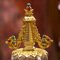 Alloy Crystal Relic Stupa for Buddhist Use