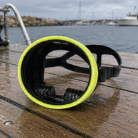 Single Len   Aquatic Visor Adjustable Strap Scuba Diving Mask  Side Buckle Water Gear Swimming Goggles for Diving, Snorkeling