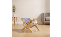 Cat Lounger with Wooden Frame Cat Lounger Contemporary Pet Bed for Home