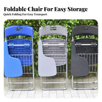 Foldable Design Folding Student Desk Chair Portable Folding Chair with Writing Tablet Space-Saving Lecture Seat Sturdy Frame for Students, Office Workers, Conference Attendees, Training Room, Classroom, Events