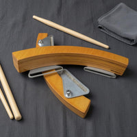 Yellow-Orange Finish Snare Rim Click Accessory Curved Snare Drum Rim Click Metal Mounting Bracket Music Gear