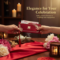 Wedding Red Envelopes for Gifting, Velvet/Hot Stamped Lucky Money Packets for Special Occasions