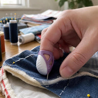 Silicone Thimble for Cross Stitch and Sewing, Anti-Puncture Finger Protector