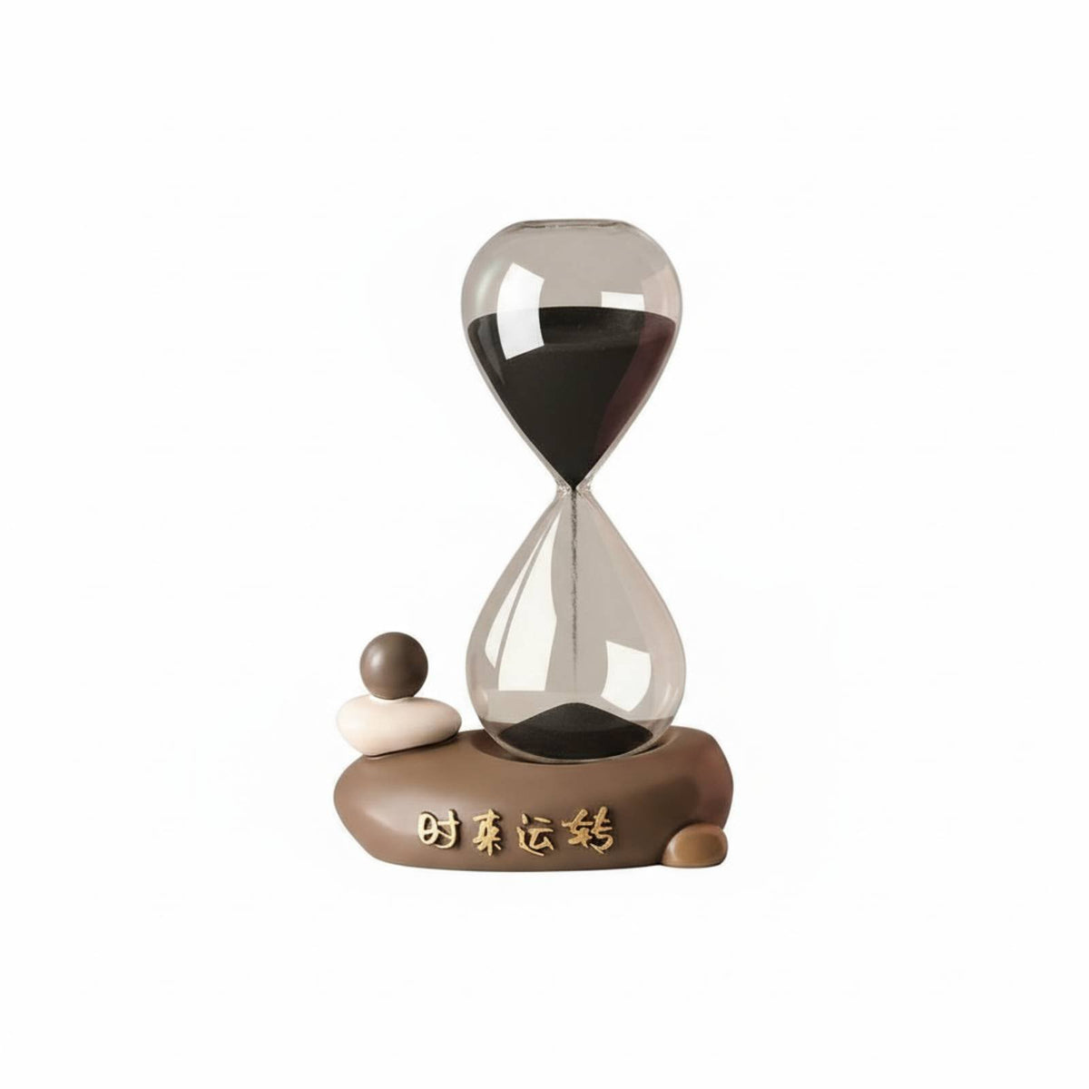 Multi-Functional Panda Figurine Sand Timer Creative Design Panda Pen Holder Resin Material for Teachers, Office Workers, Study Room, Bedroom