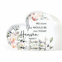 Acrylic Keepsake Heart Shaped Gratitude Quote Sturdy Stand for Son