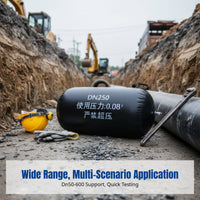 Leak Test Ball, Rubber Pressure Test Ball, Inflatable Water Blocking Bladder, DN50-600, High Wear Resistance, Complete Accessories