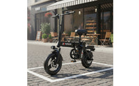 Folding Electric Bike Powered Foldable Powered Bike New Official Standard Compliant Space-Saving Electric Cycle for Commuters, City Commuting